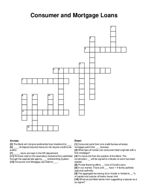 Loan Installment Crossword Clue